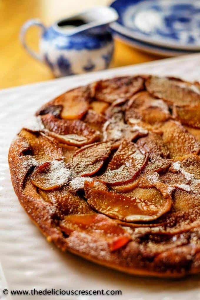 Healthier German Apple Pancake - The Delicious Crescent