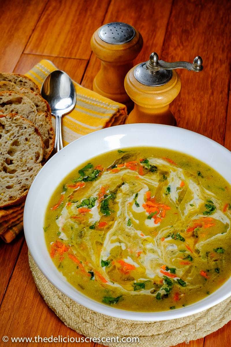 Persian Cream of Barley Soup is a delicious warm bowl of comfort. So easy, nutritious, bursting in taste and flavor, light in carbs and vegetarian.