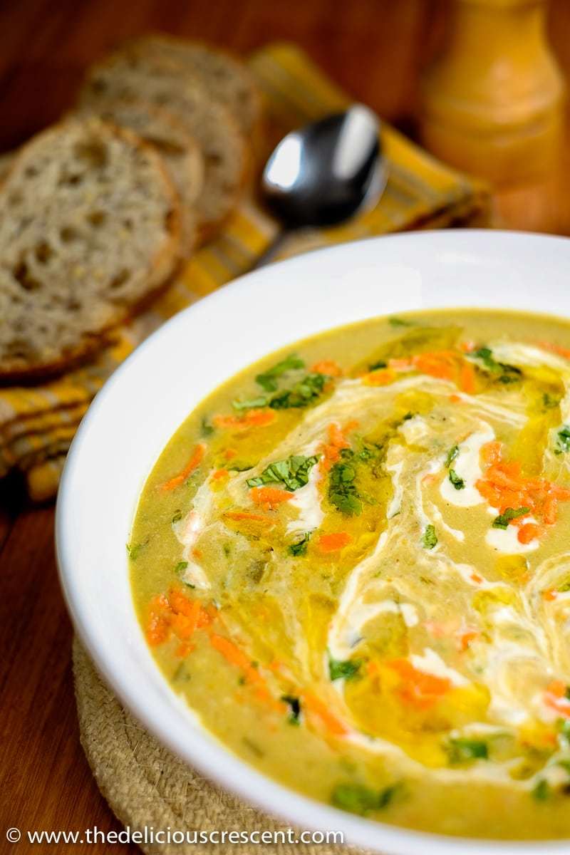 Persian Cream of Barley Soup is a delicious warm bowl of comfort. So easy, nutritious, bursting in taste and flavor, light in carbs and vegetarian.