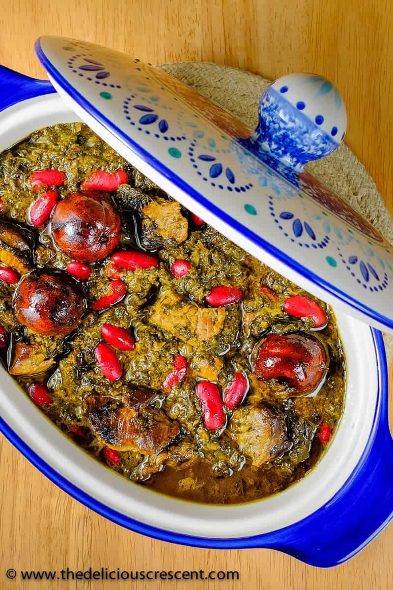 He ordered ghormeh sabzi with salad….no rice. Khormeh Shabzi : Ghormeh Sabzi (Persian Herb Stew) | The Delicious Crescent