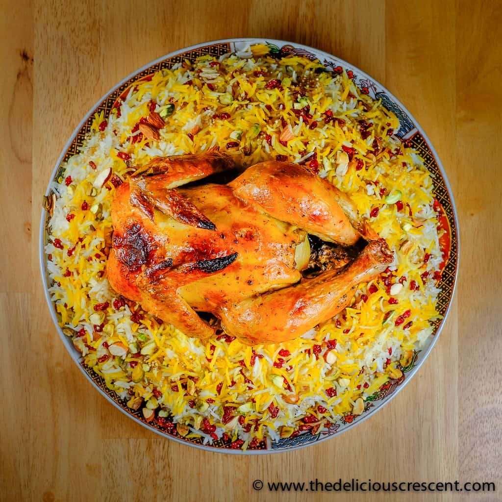 This Zereshk Polo is an adapted version of a Persian classic. It is gluten free, delicious and nutritious with lots of protein, healthy fats, phytochemicals. Cook this Barberry Rice with Saffron Chicken and add a touch of delicious opulence to the table at any banquet!