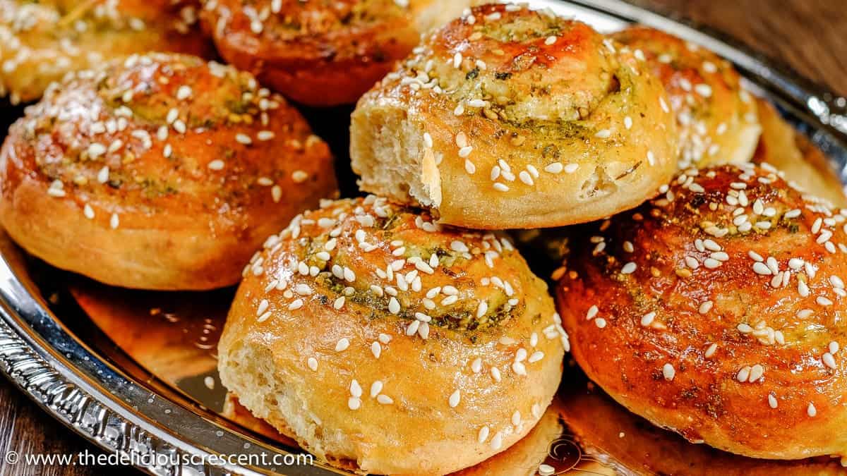 Zaatar and Parmesan Cheese Bread Rolls, a delightful savory brunch treat with flaxseeds, healthy fats, fiber rich and a robust flavor! These bread rolls are inspired by the flavors of the Mediterranean.