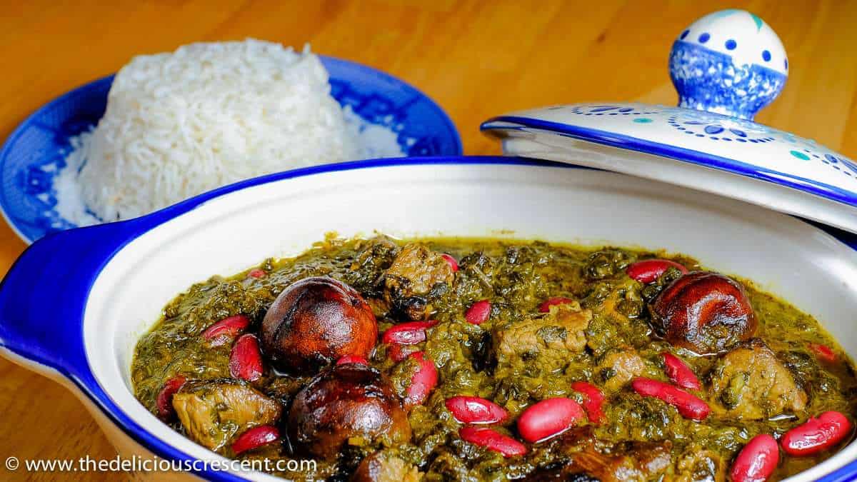 Ghormeh Sabzi (Persian Herb Stew) | The Delicious Crescent