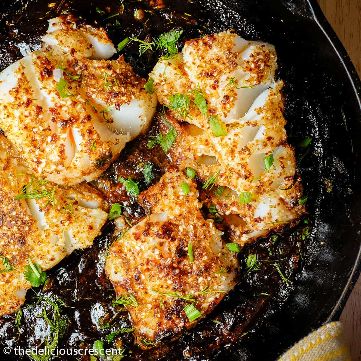 Pan frying fish 