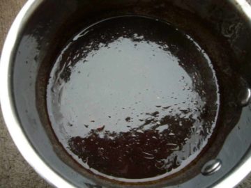 Pan Seared Fish with Tamarind Sauce. Preparation of tamarind pulp.
