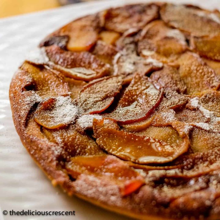 Healthier German Apple Pancake - The Delicious Crescent