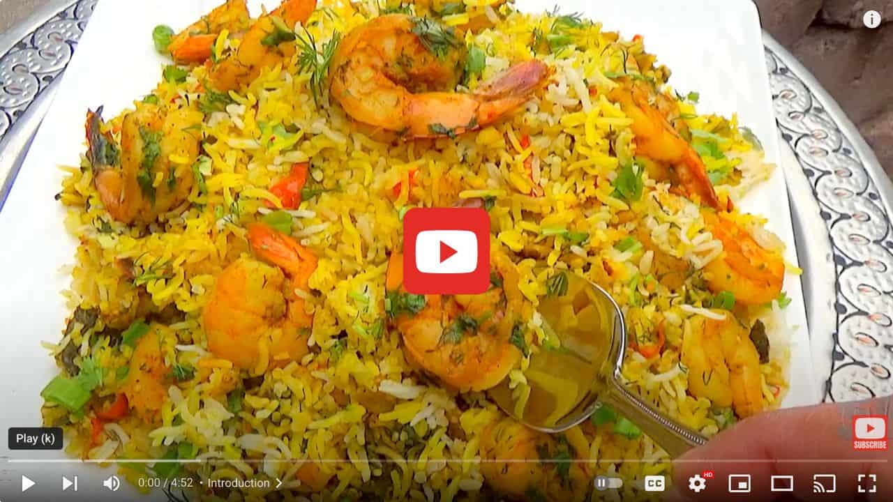 Shrimp and Rice YouTube video image.