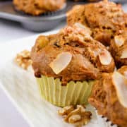 Close up view of healthy muffins.