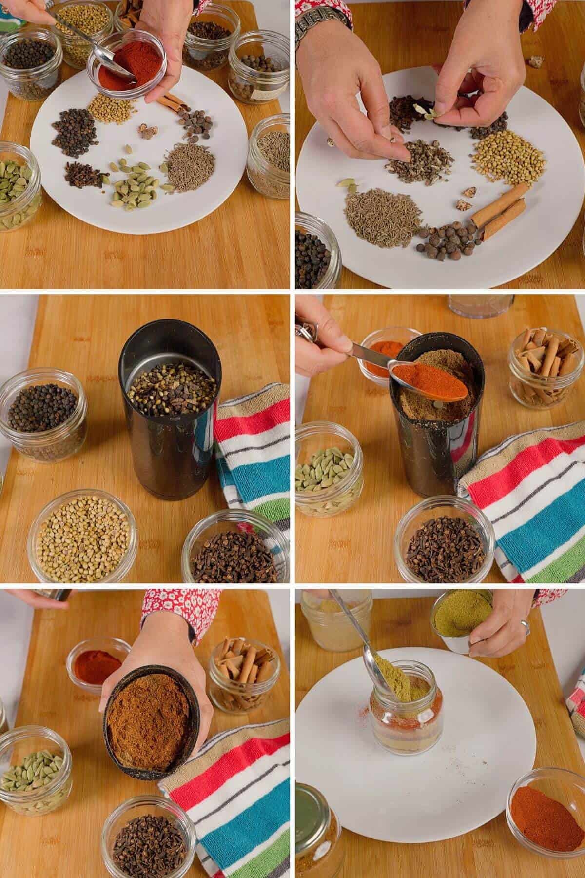 Steps in making an aromatic Arabic flavor mix.