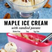Maple ice cream pin image.
