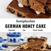 German honey cake pin image.