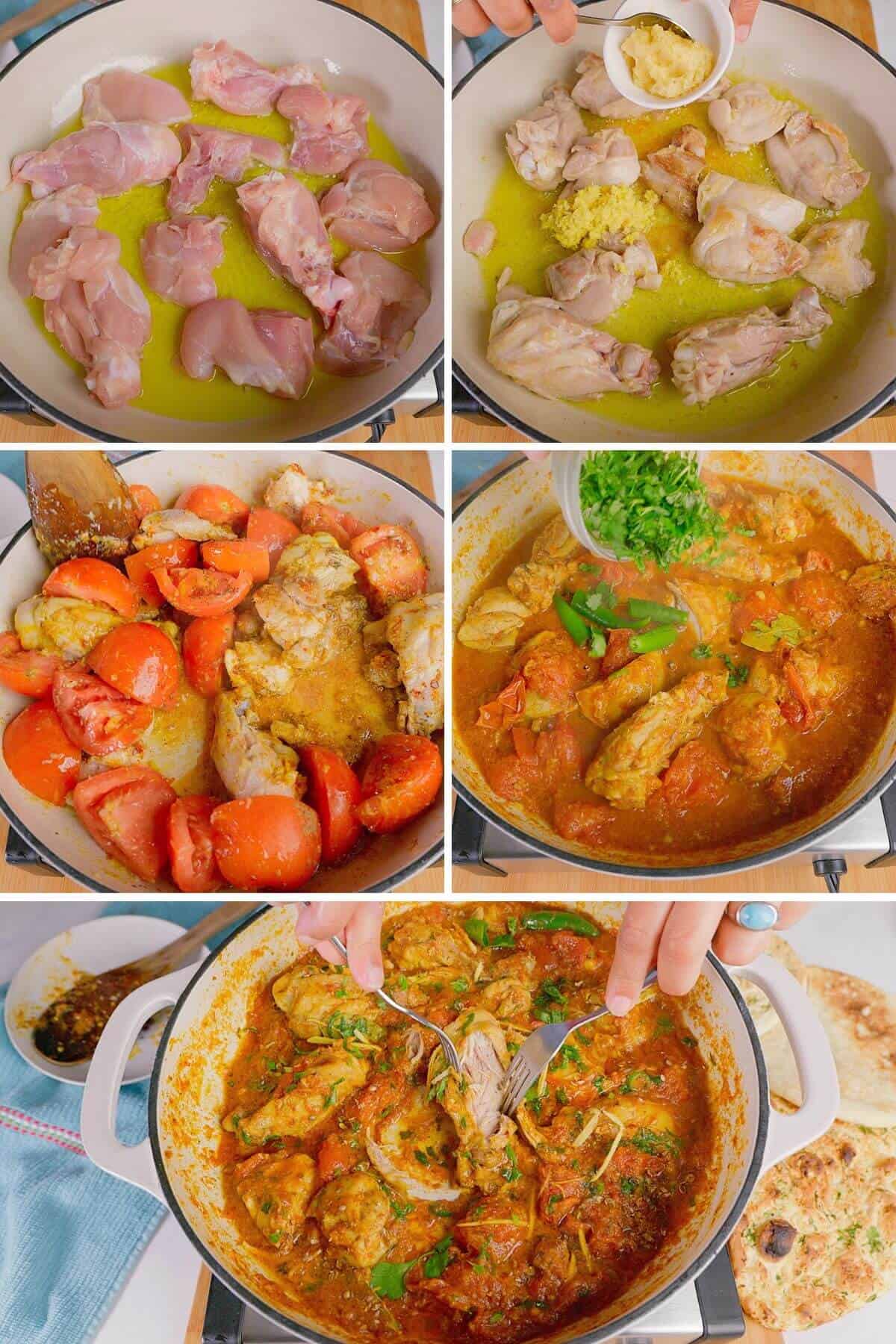Process shots showing how to make the recipe.